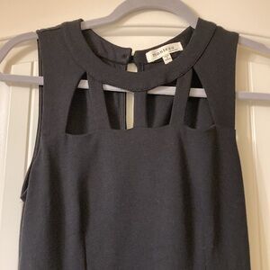 Monteau Black Cutout Mini Dress